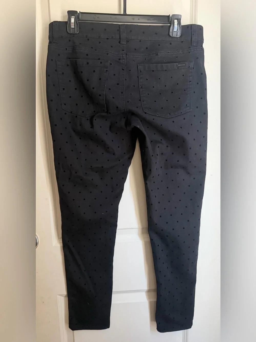 White House Black Market noir Jeans M Regular Black Low Rise skinny boho office
